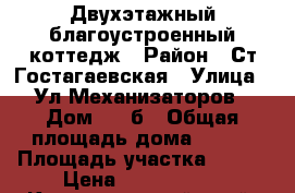 Двухэтажный благоустроенный коттедж › Район ­ Ст.Гостагаевская › Улица ­ Ул.Механизаторов › Дом ­ 21б › Общая площадь дома ­ 145 › Площадь участка ­ 700 › Цена ­ 5 600 000 - Краснодарский край, Анапский р-н Недвижимость » Дома, коттеджи, дачи продажа   